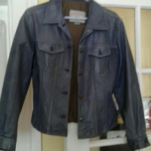 Chevignon vintage leather jacket medium